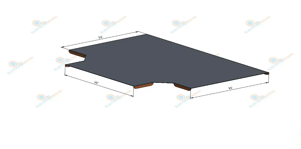 Cover T Shape 30cm 1.5mm