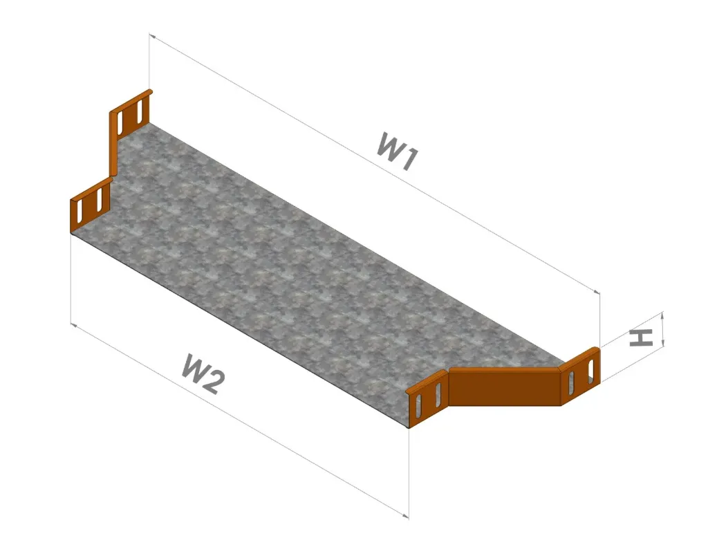 Reduser w50*w10cm H5cm 1.50mm