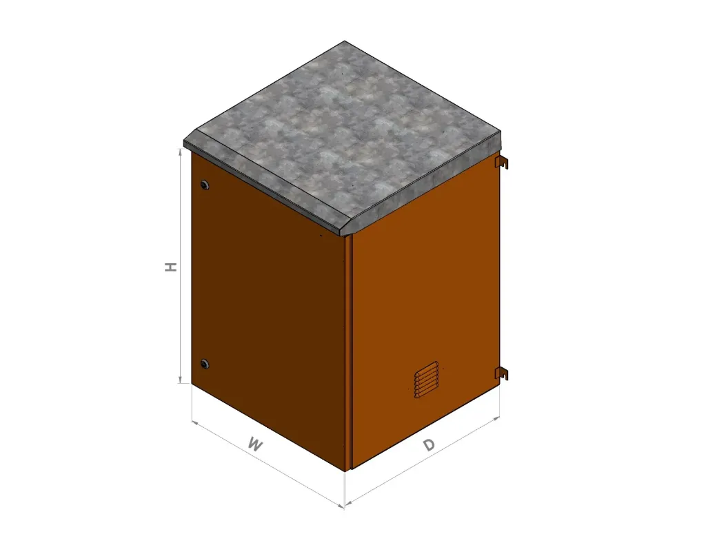 Rack Wall mounted Outdoor H50*W80*D60 (8Unit)