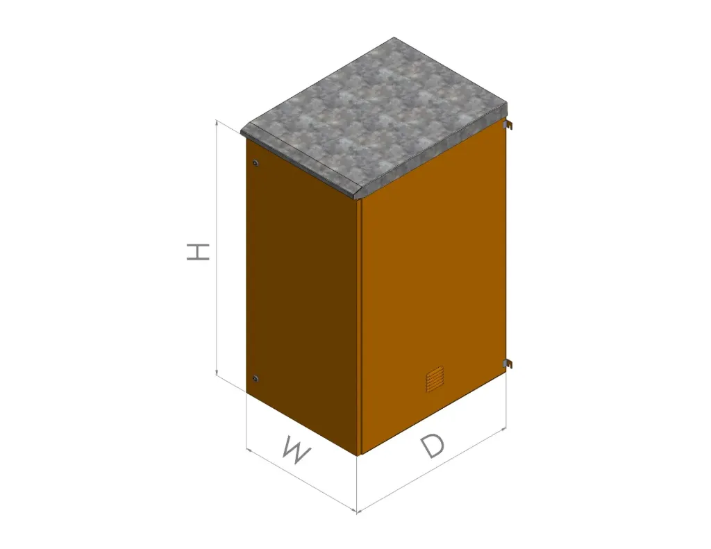 Rack Wall mounted Outdoor H100*W60*D60 (19Unit)